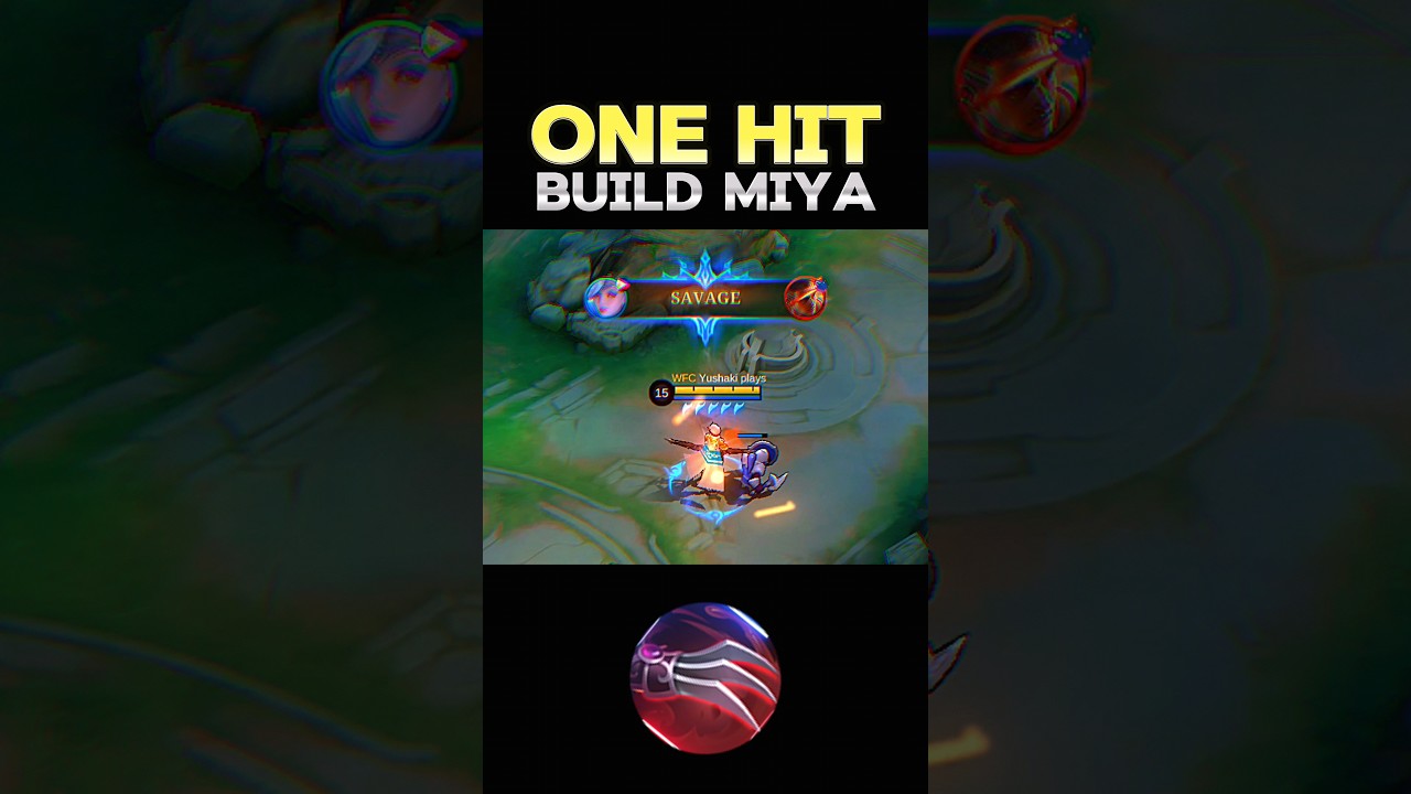 😱 WATCH THIS - BEST BUILD MIYA 2024❓(ONE HIT) ~ MLBB 🔥 #mobilelegends #onehitbuild #miya #shorts