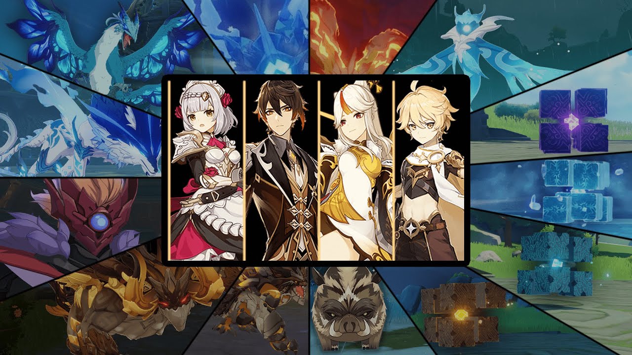 Level 90 Geo Party Against All Bosses In The Game - Genshin Impact