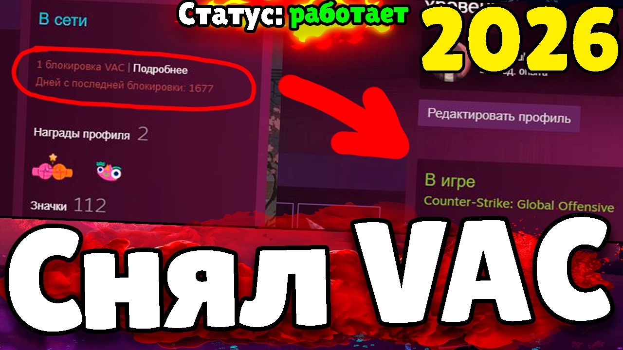 Как снять ВАК бан? Снял VAC бан! Способ 2026! Снять VAC бан CS2! Реально работает?! VAC CS2
