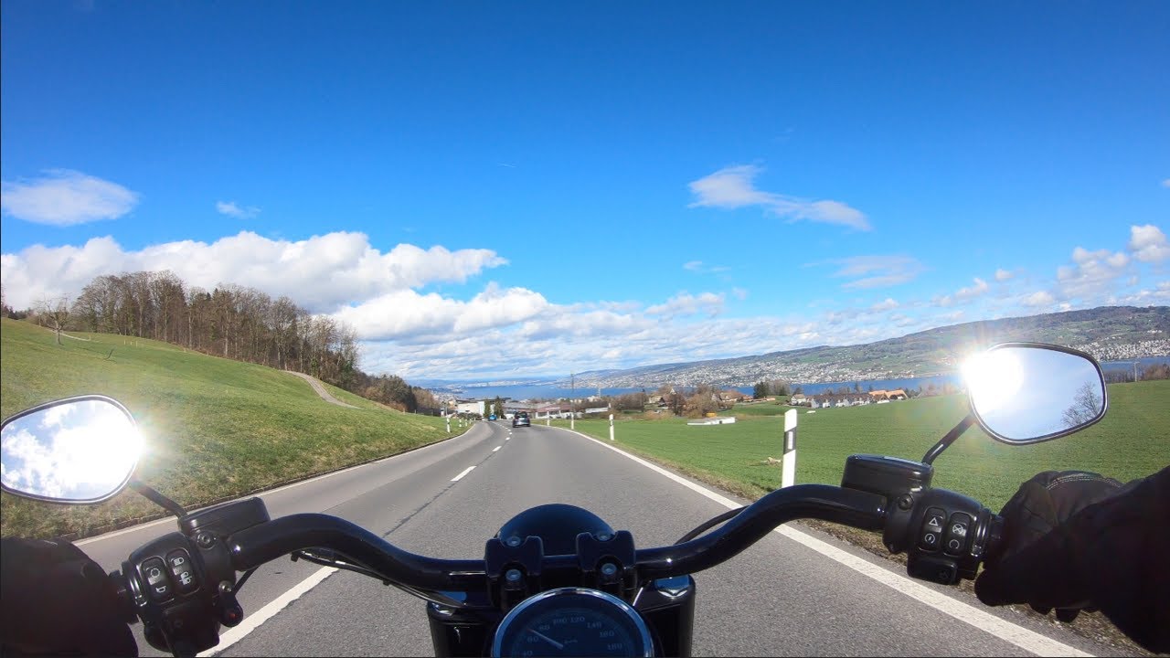🇨🇭Harley Davidson Fatboy S Rideout to Hirzel | Pure Exhaust Sound [4K]