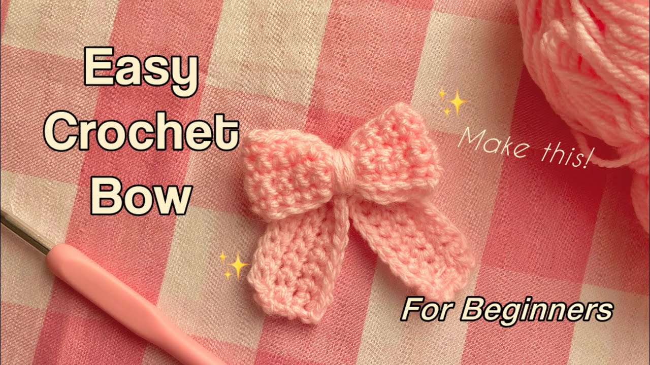 Easy Crochet Bow Tutorial for Beginners | Step-by-Step Crochet Bow in 20 Minutes