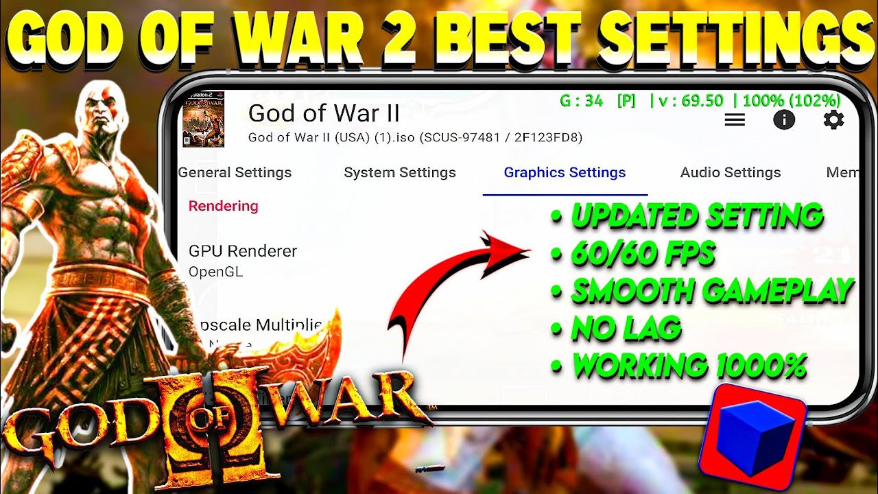{2026}🔥God Of War 2 Best Settings For Aethersx2 Emulator | 60 FPS No Lag Settings For Gow2 aethersx2