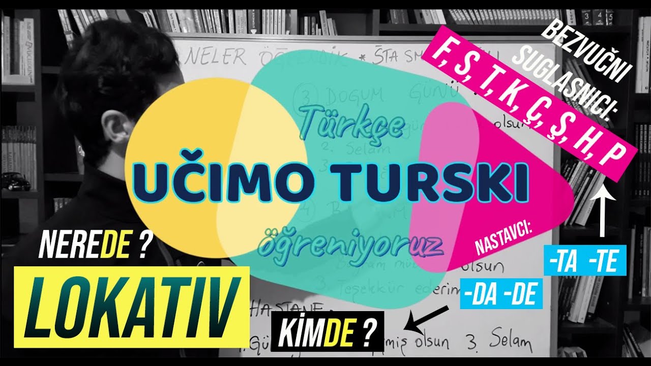Učimo turski ➡️ LOKATIV (GDJE? - NEREDE?) + Lahki primjeri i rečenice svih lekcija 1. poglavlja  2/1