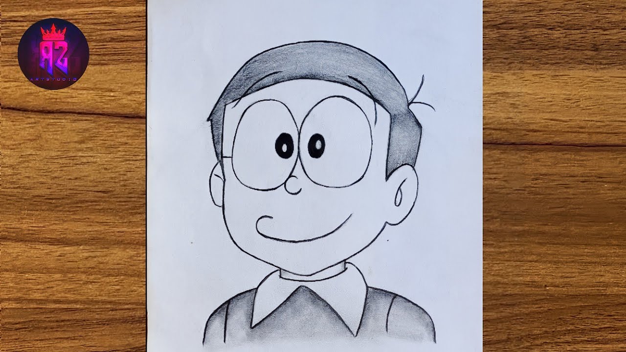 How to Draw Nobita from Doraemon || Easy drawing ideas for beginners || Easy Nobita drawing Chitra