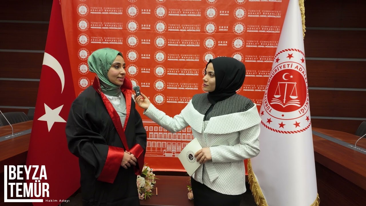 Hâkim ve Savcı adayı cübbe teslim töreni