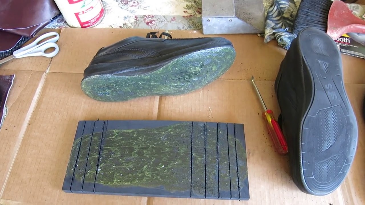 Resoling and adding a lift to shoes