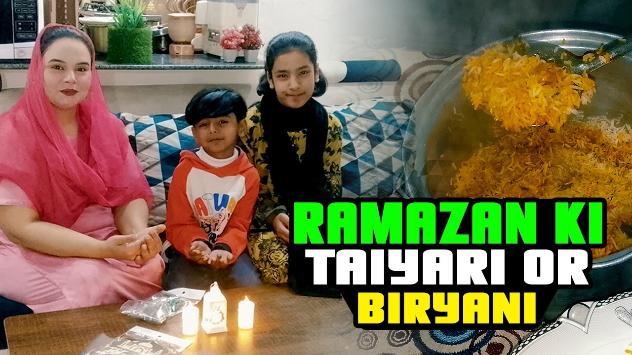 Ramazan ki Tyari 🕌 or Biryani 😋 || Special Recipe Biryani 🍲 || @Family With Life