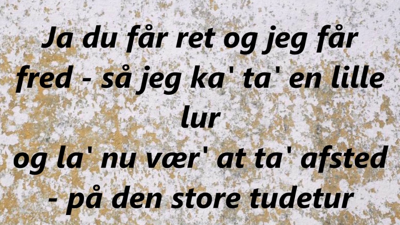 Du får ret og jeg får fred - Tonny Aabo - DEMO