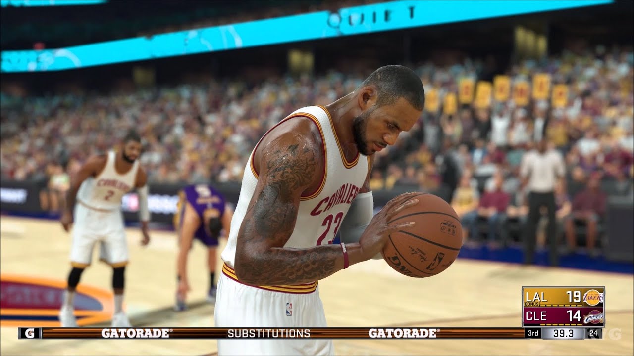 NBA 2K17 - Los Angeles Lakers vs Cleveland Cavaliers | Gameplay (PC HD) [1080p60FPS]