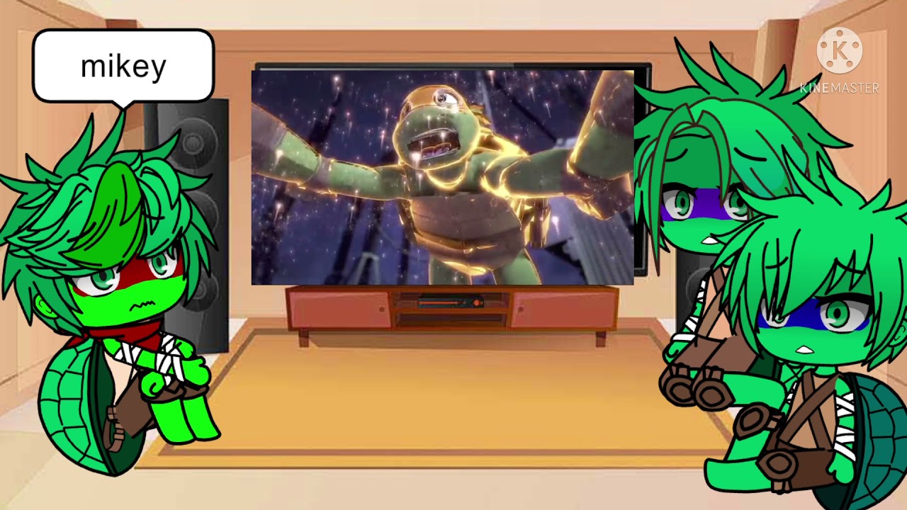 Gacha club ninja turtles reacts to sad Mikey/ hot Mikey 😭💕💕
