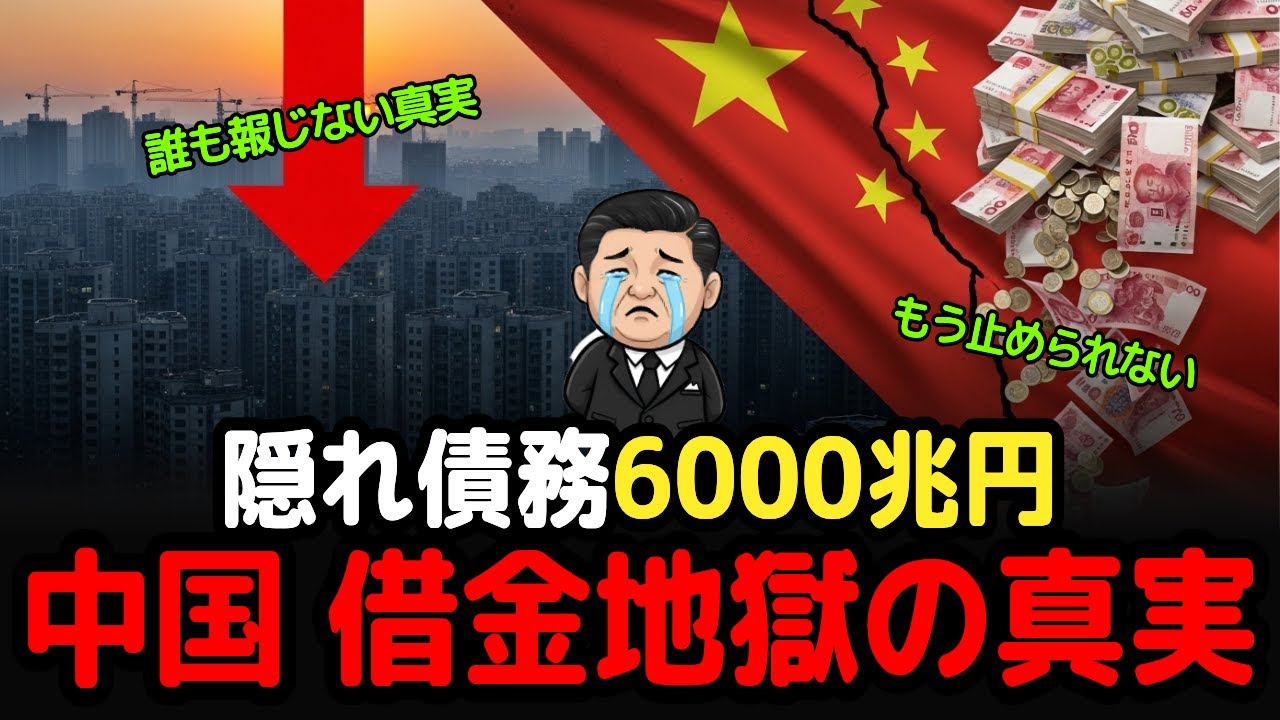 スッキリ解説、中国の隠れ債務6000兆円。 誰も報じない崩壊の真実