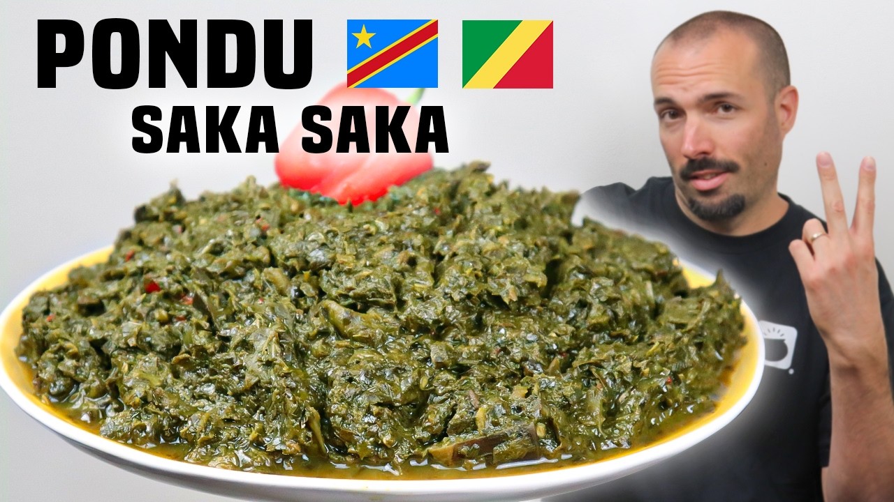 Cuisiner les Feuilles de Manioc 🇨🇩🇨🇬 PONDU / SAKA SAKA comme au CONGO (Cuisine CONGOLAISE )