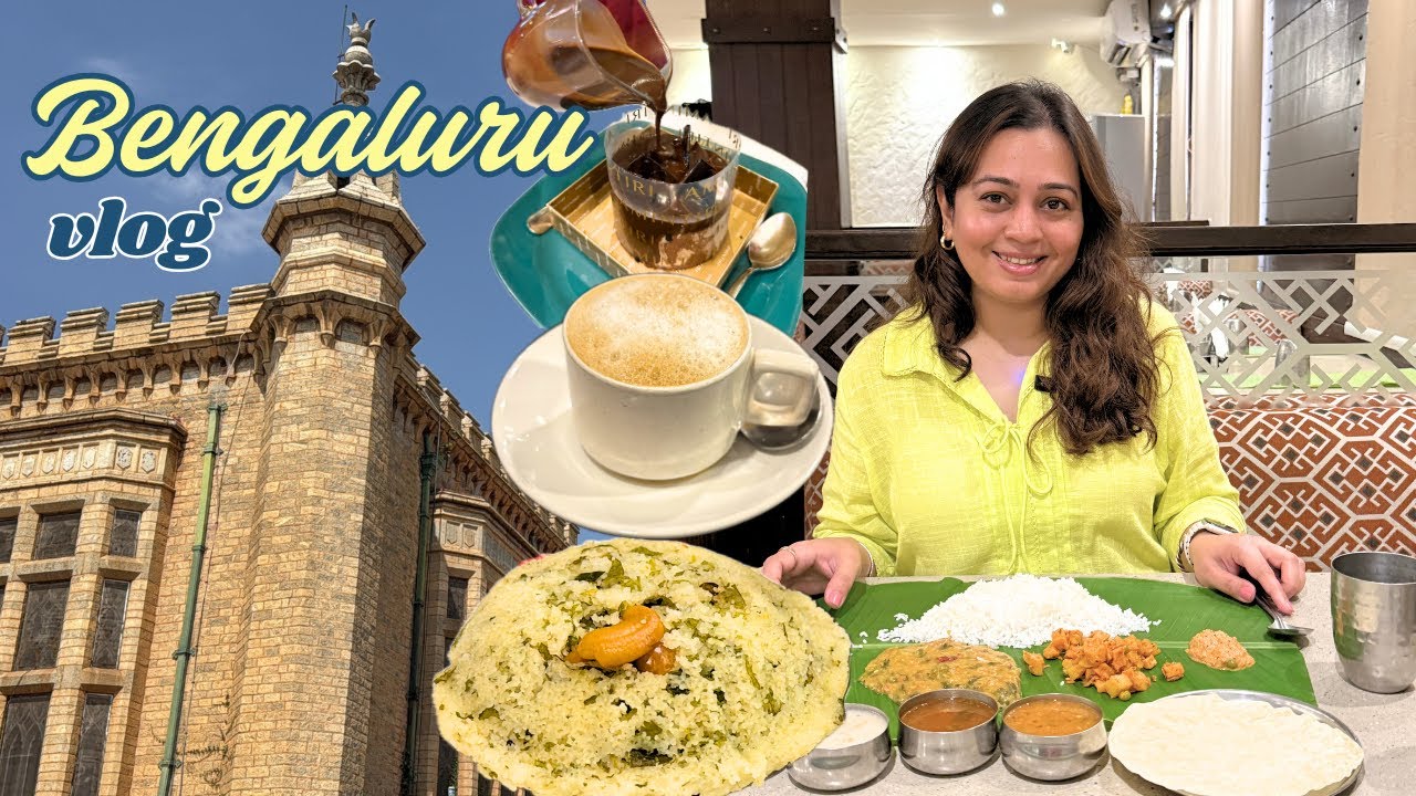 Bengaluru Vlog ~ Palaces & Food - Best Idlis, Unlimited Andhra Meal, Butter Dosa, Desserts & more