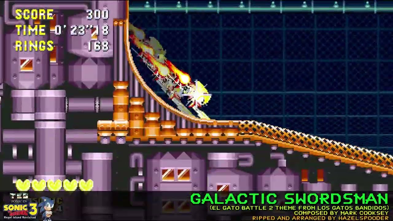 Twin Eagles Sonic in S3AIR - Galactic Swordsman (Super Theme)