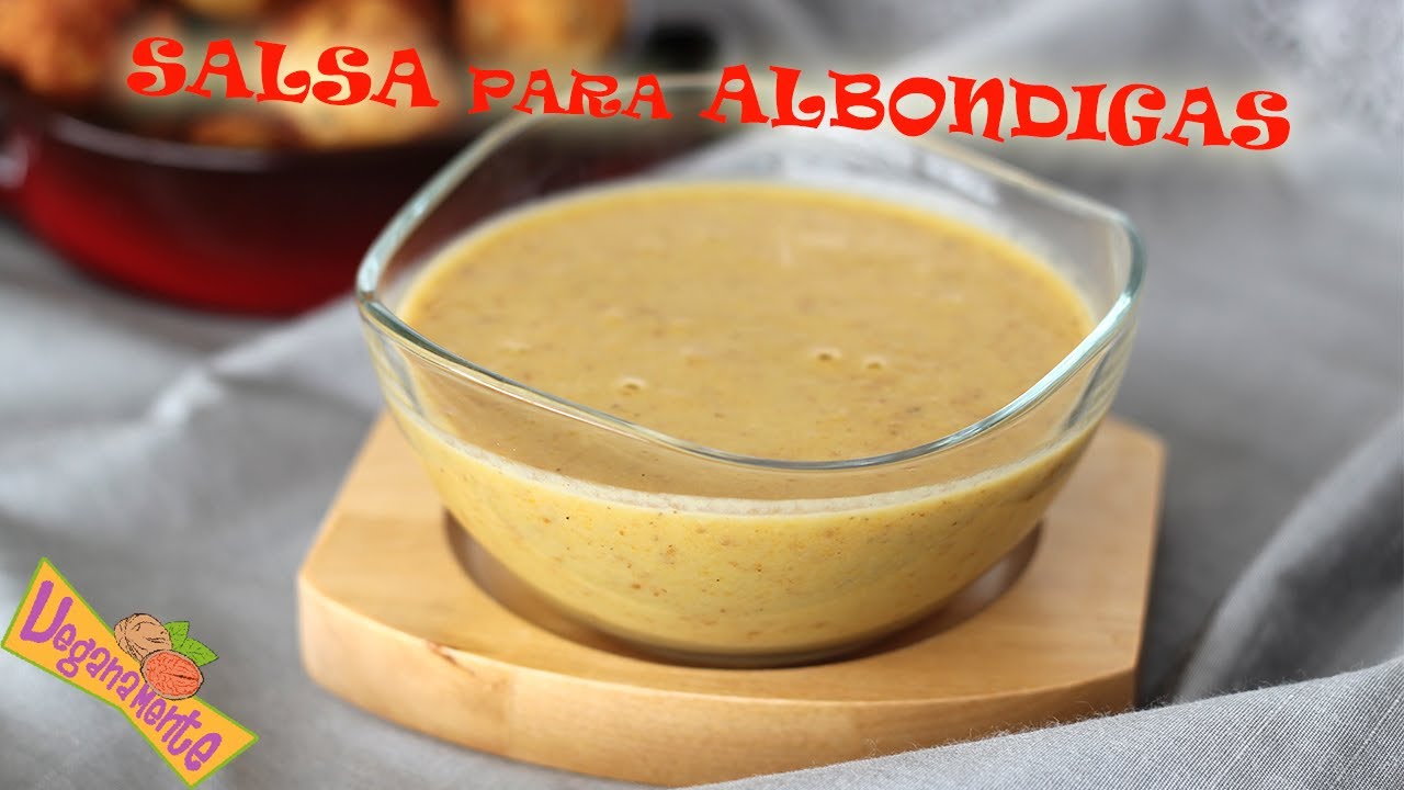 SALSA de ALBÓNDIGAS, Recetas Veganas | Veganamente