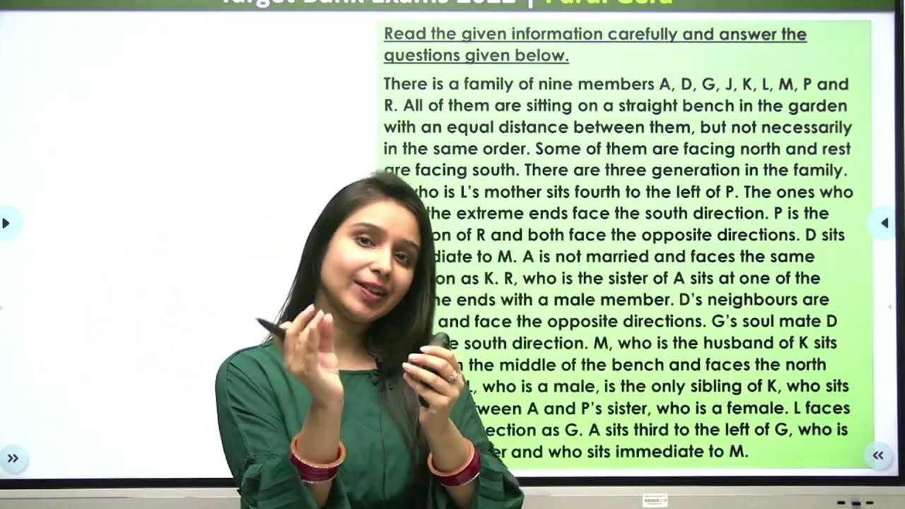 Students' Biggest Fear - Blood Relation Based Seating Arrangement | Bank Exams | Parul Gera