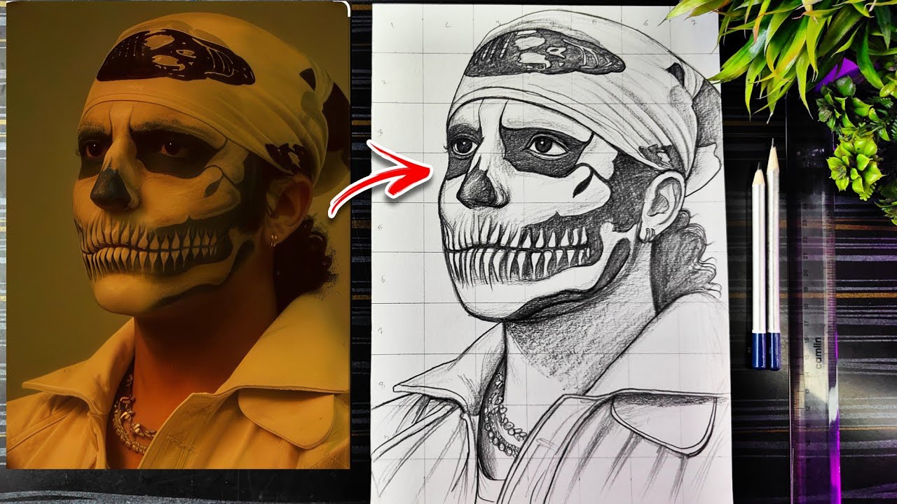 How To Draw Talwinder Drawing , Singer Talvinder Singh Drawing, Outline Tutorial Step by Step