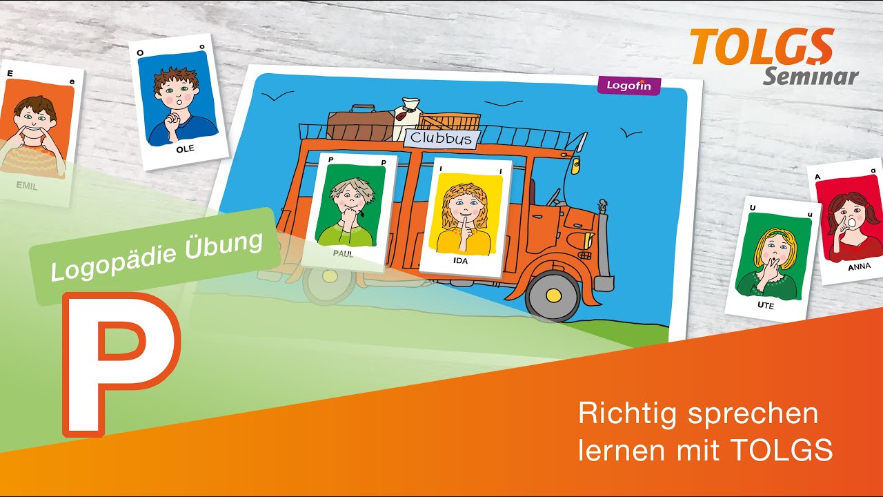 Logop&auml;die &Uuml;bung f&uuml;r Kinder &ndash; Silben mit P