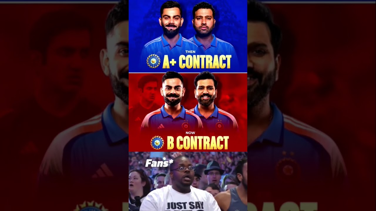Virat Kohli & Rohit Sharma all set to be demoted to BCCI's central B contract 😳☠️