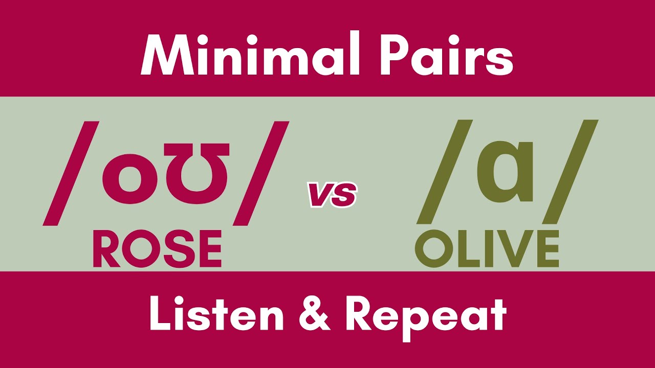 /oʊ/ vs /ɑ/ Minimal Pairs - American English Pronunciation Practice - #englishlisteningpractice