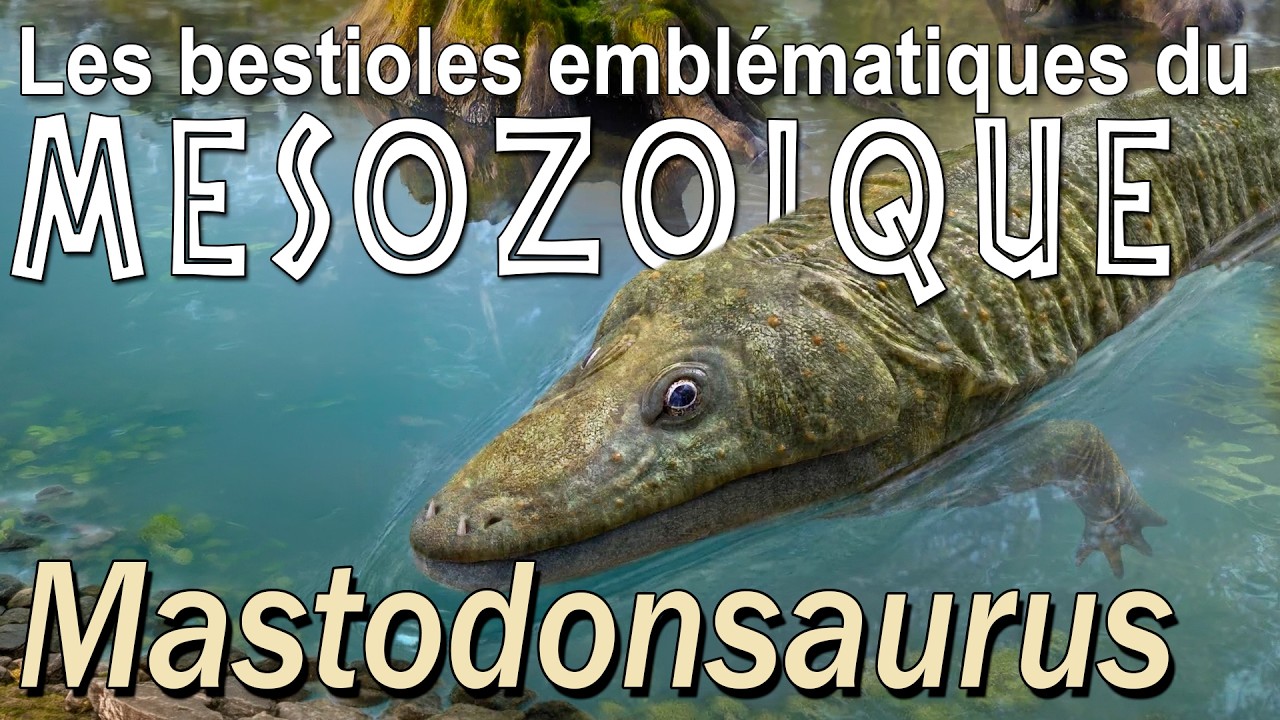 Mastodonsaurus l'énorme amphibien du Trias #paleontologie #trias #amphibien #temnospondyles