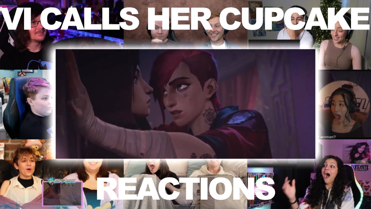 YOUTUBERS REACT: VI CALLS CAITLYN CUPCAKE - Arcane Episode 5 Reaction Mashup