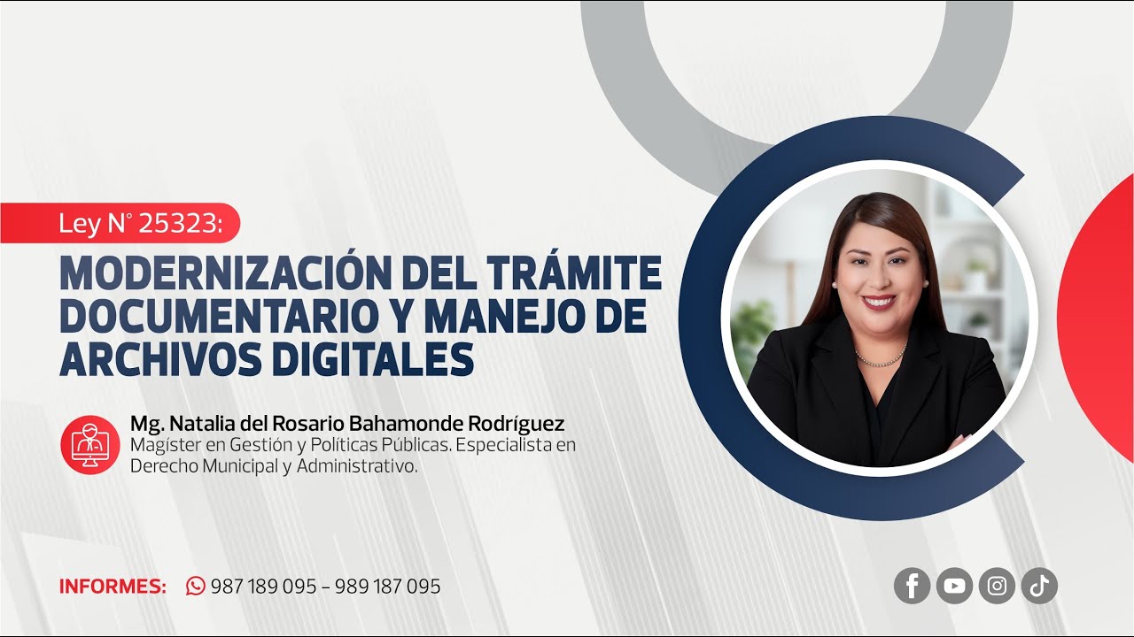 Modernización del Trámite Documentario y Manejo de Archivos Digitales | Natalia Bahamonde Rodríguez