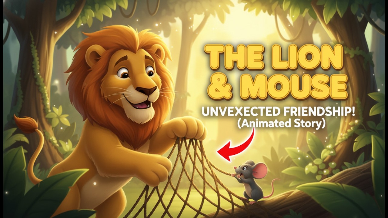 The Lion and the Mouse | A Magical Bedtime Story for Kids