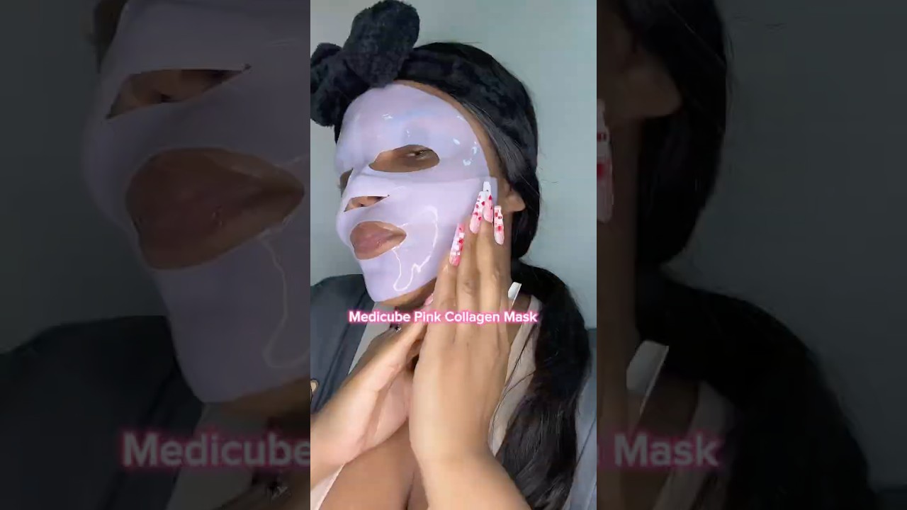 I Tried The Viral Medicube Pink Collagen Mask #skincareroutine