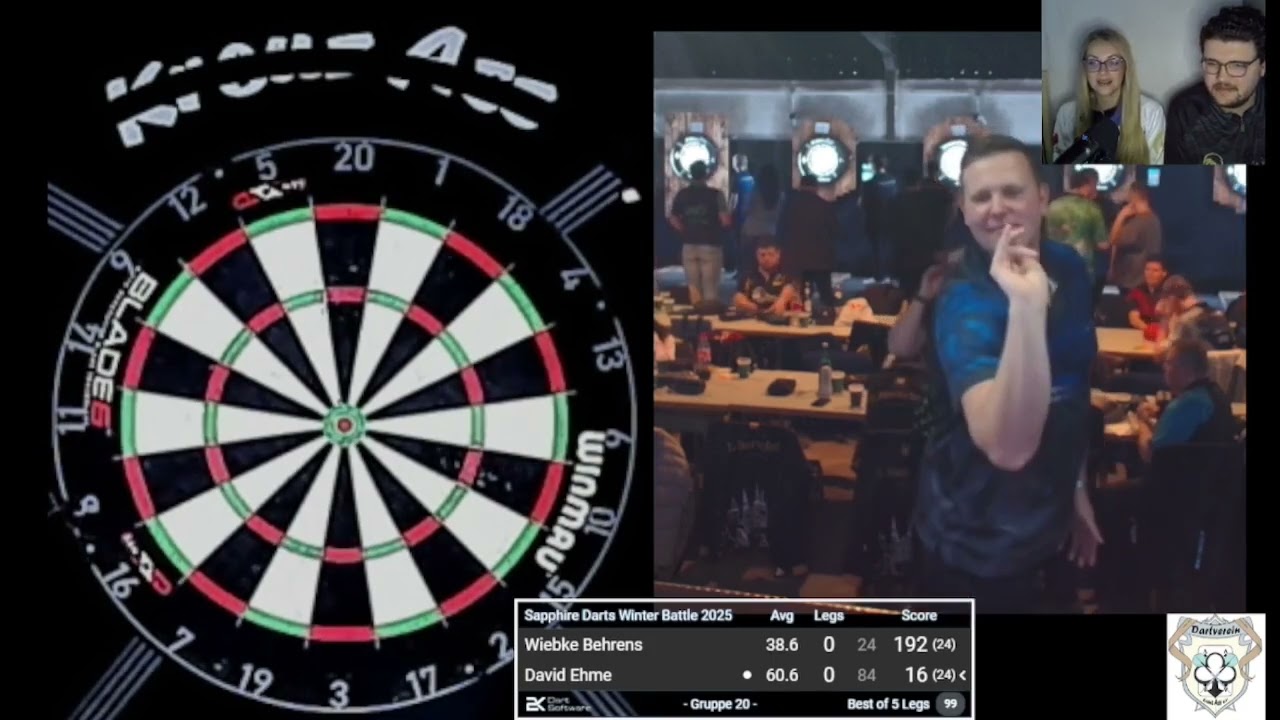 Wiebke Behrens vs David Ehme | Sapphiredarts Winter Battle 2025 | Full Match #darts #3dart