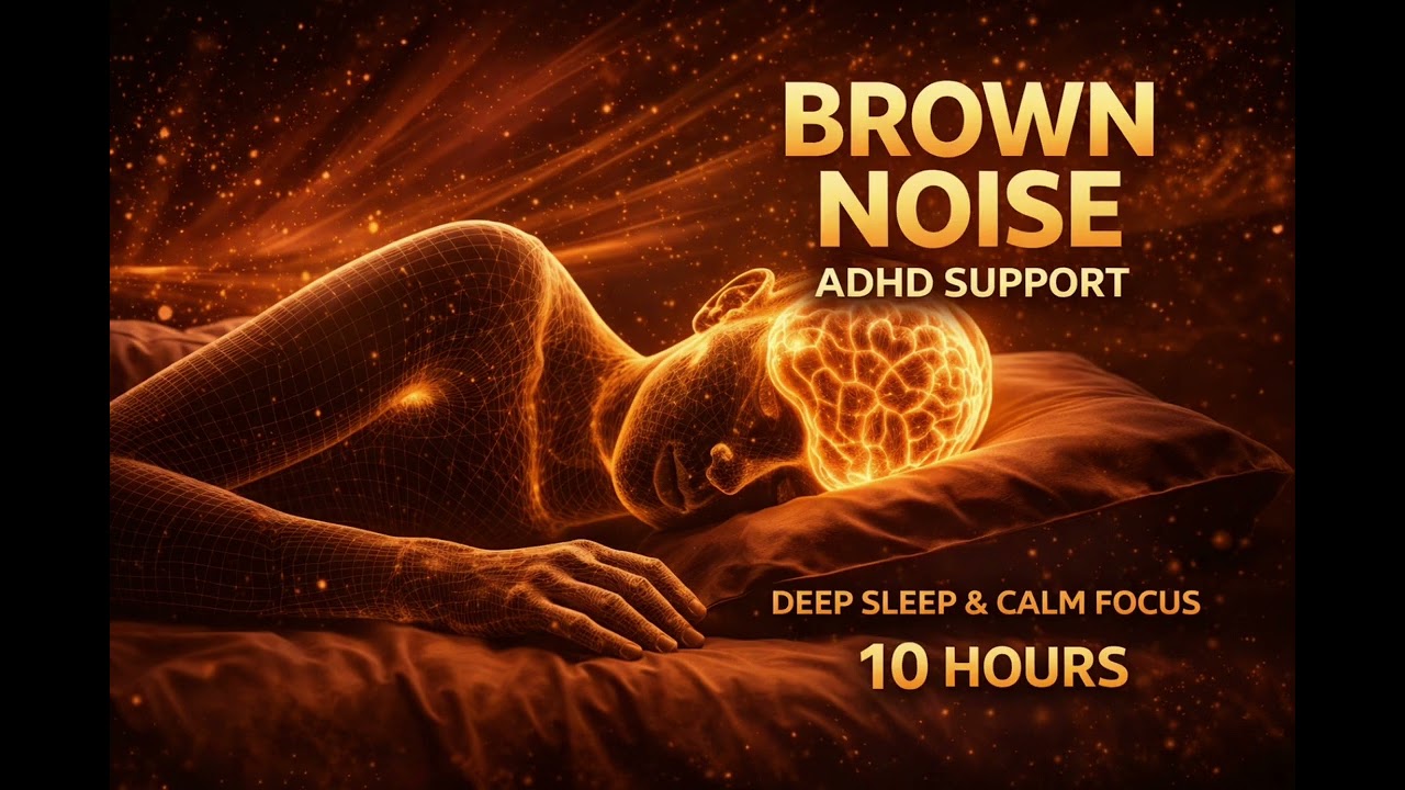 BROWN NOISE – ADHD BRAIN CALM – 10 HOURS - Deep Sleep