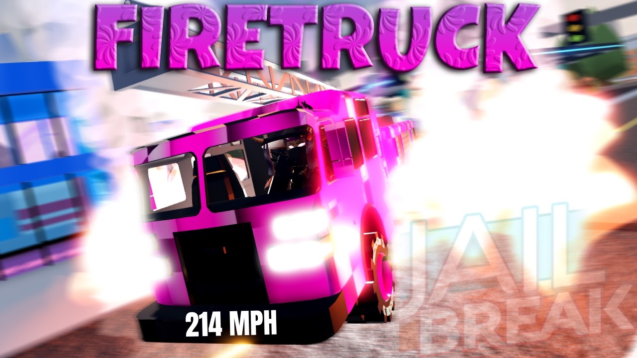 Grinding with the FIRETRUCK in Roblox Jailbreak Season 31
