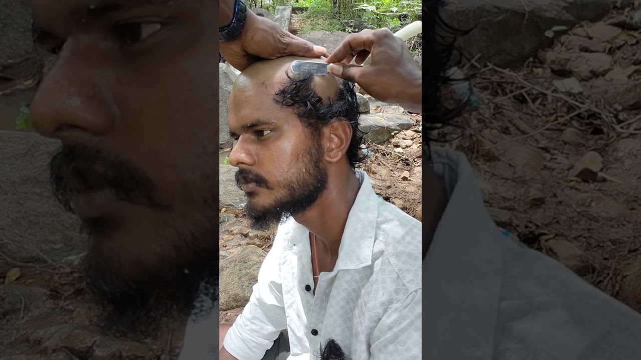 Indian men head shave series 19 part 1  #gundu #motta#mottai#shaving #takla#மொட்ட#மொட்டை#shave #bald