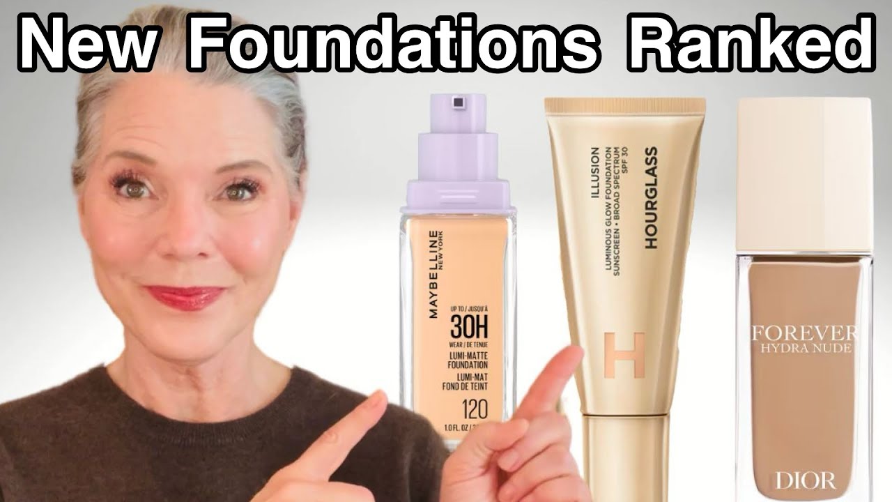 TESTING 3 HOT NEW FOUNDATIONS | RANKED FOR OVER 50 (and 60) DRY MATURE SKIN