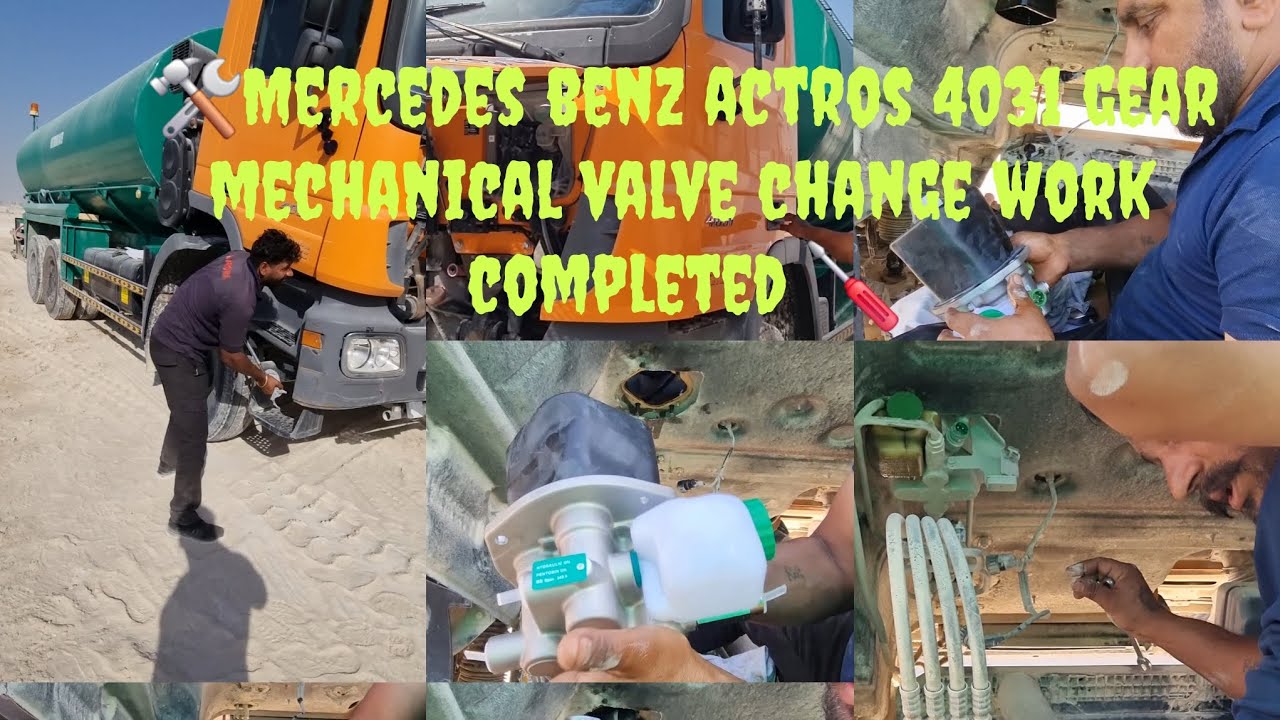 ##🛠🇦🇪Mercedes benz actros 4031 gear mechanic valve work 👍plzz 🙏 subscribe my youtube channel 🙏 