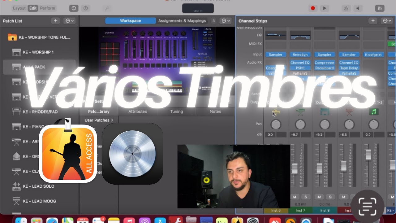 Utilizando varias livrarias junto no MainStage ou Logic Pro