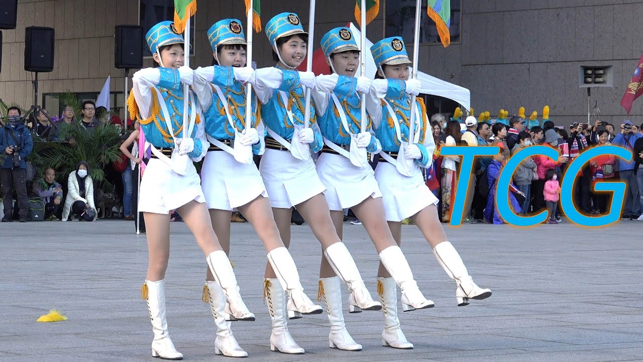 TCG “C”(Jan. 01, 2019)台中女中樂儀旗隊退場4k／台中市元旦升旗典禮