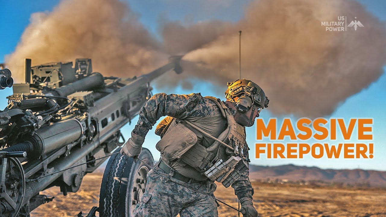 U.S. Marines Fire the Mighty M777 Howitzer Ahead of the 250th Amphibious Demonstration