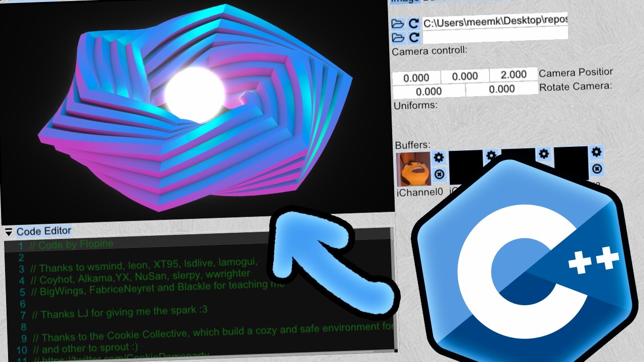 Я сделал свой собственный шейдерный плеер на C++