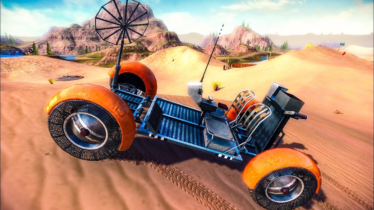 Moon Rover Longest Jump In Shore Map - Off The Road | OTR New Update 1.10 | Nasa Vehicle | Stunts