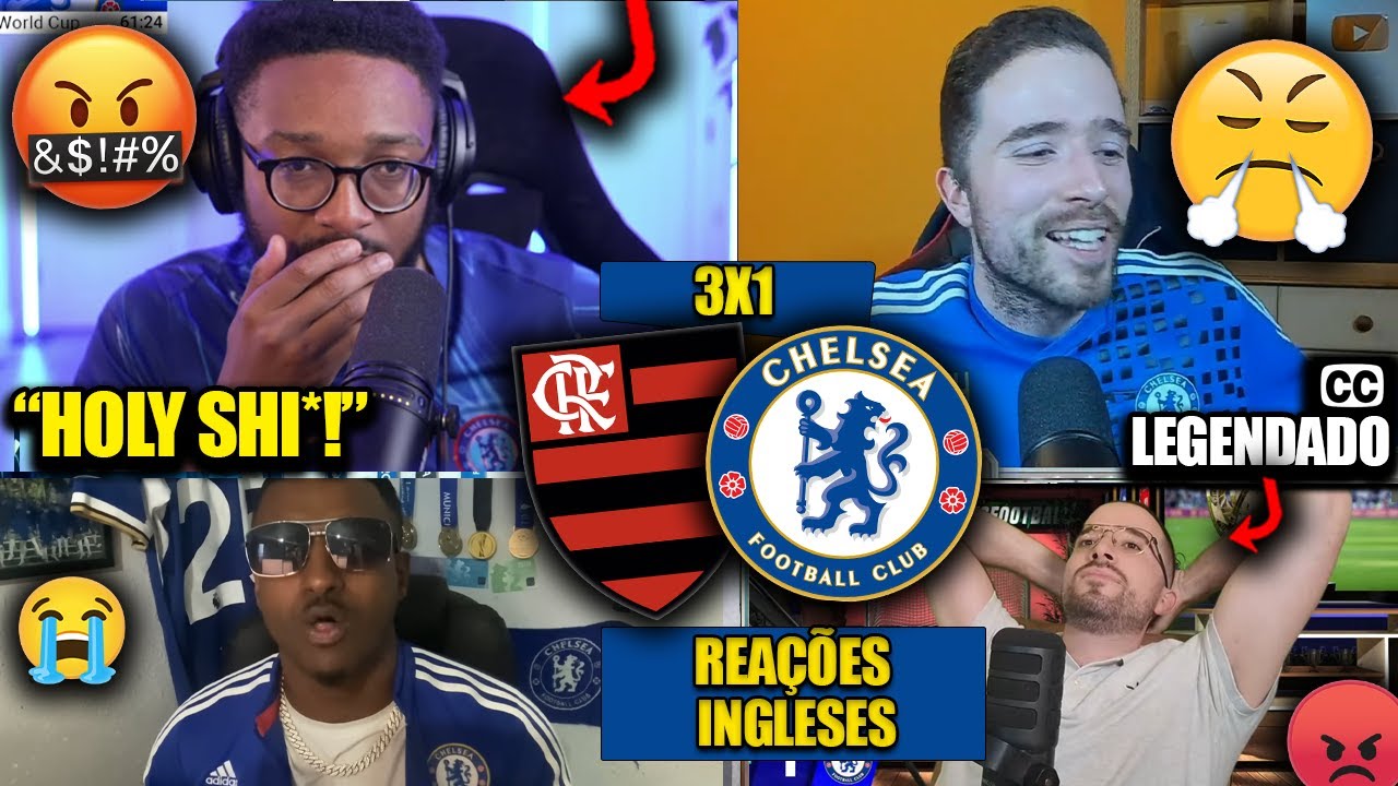 REAÇÕES dos INGLESES FURIOSOS com a DERROTA pro MENGÃO - FLAMENGO 3X1 CHELSEA [REACT MUNDIAL 2025]