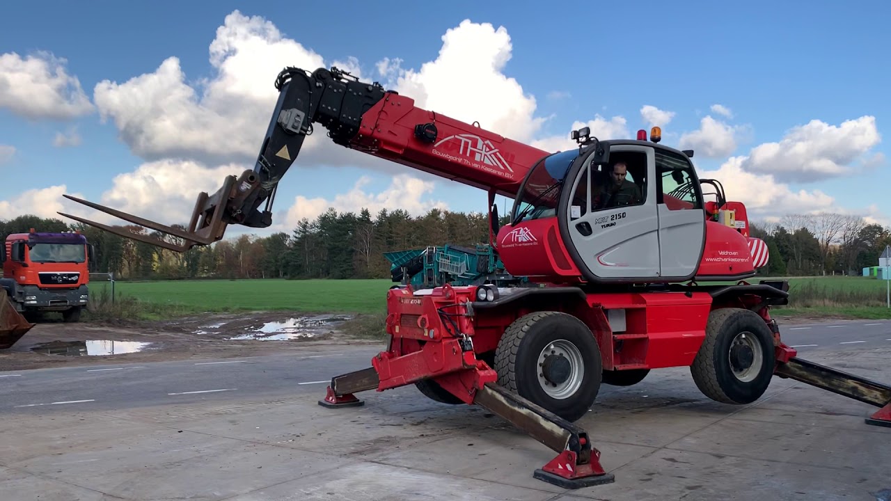 Testing telescopic handler: Manitou MRT2150 Privilege, year 2007 (Refnr.  THK) - remote control