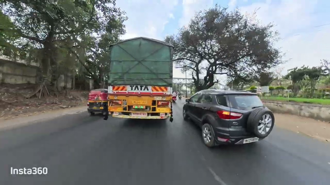 Pune City traffic ride to motocentral 