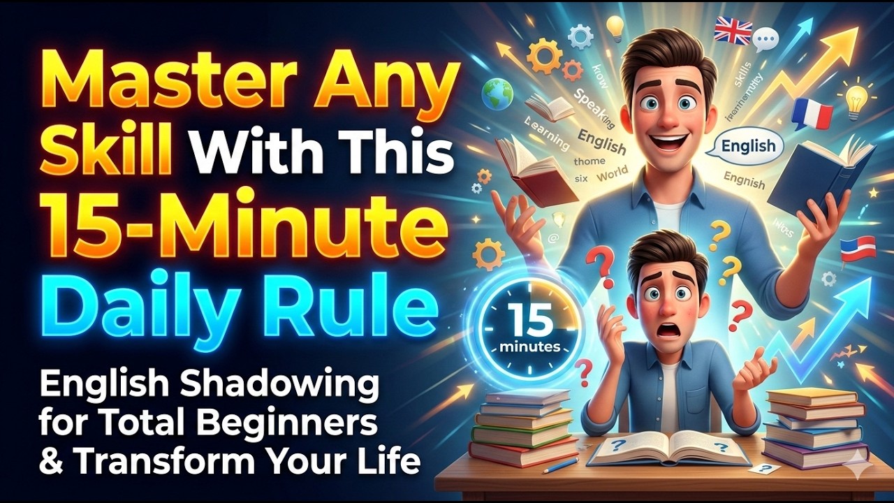 Master Any Skill With This 15 Minute Daily Rule || English Shadowing & Mindset
