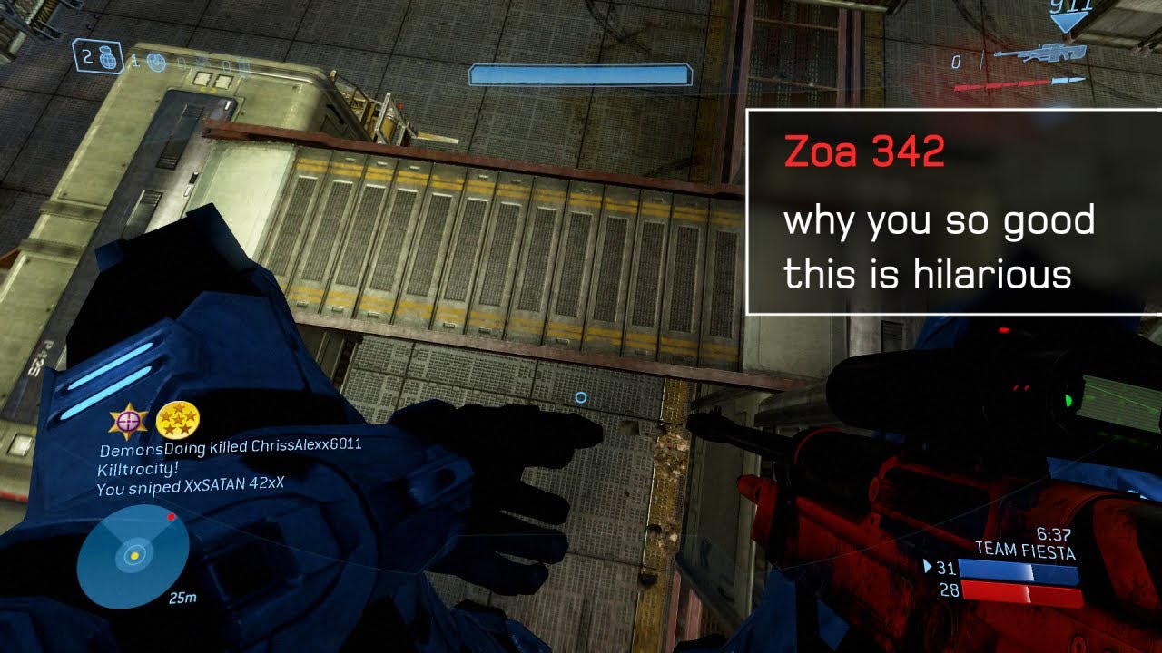 i think he was impressed (halo 3 gameplay)