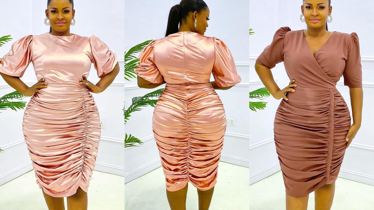 How to make an Elegant RUCHED BODYCON DRESS