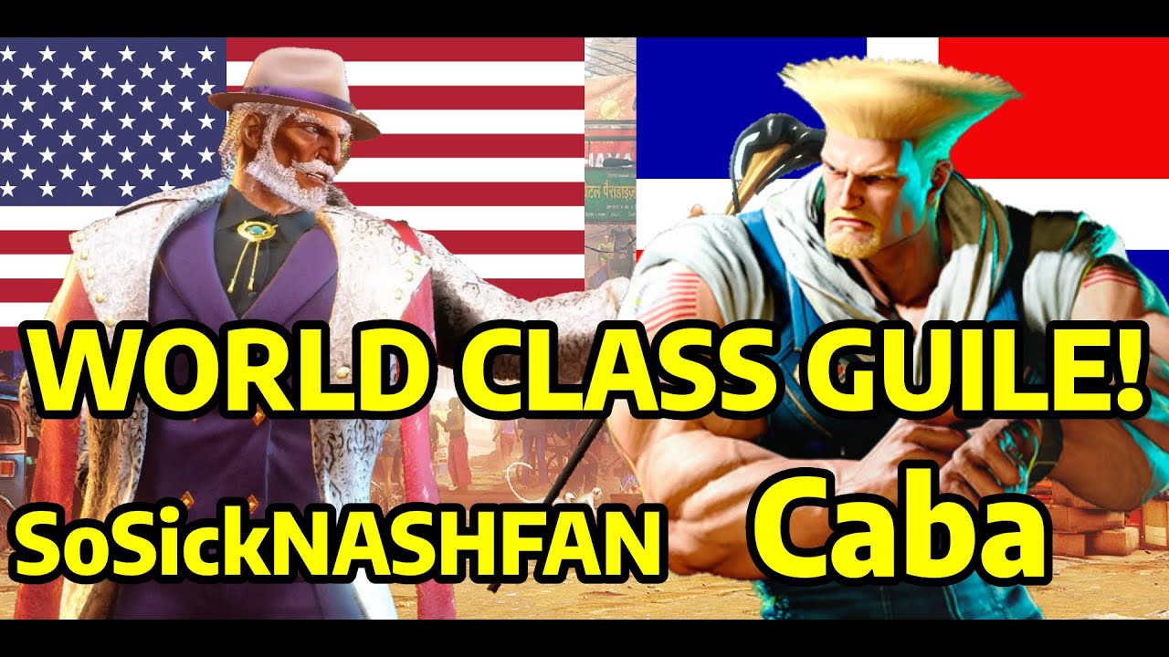 💯Street Fighter 6 ➥ SoSickNASHFAN (JP) VS Caba (GUILE ガイル) 4K Master Ranks💯