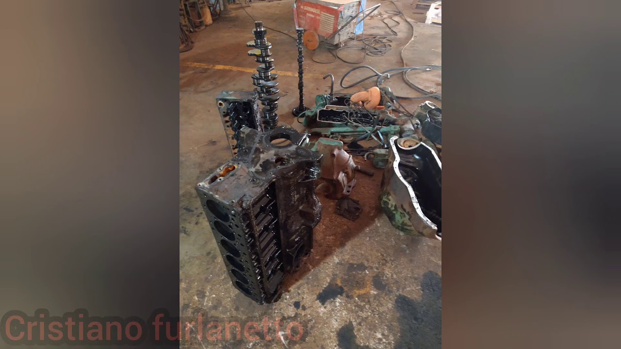 motor Mercedes om 352 , desmontagem 👍💪🔩🔧🇧🇷