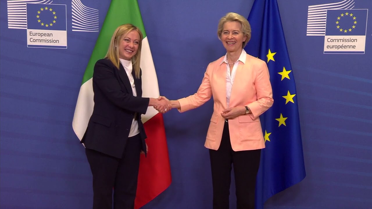 Italy’s Meloni has a message for Brussels: I’m here! Von der Leyen welcomes  Giorgia Meloni