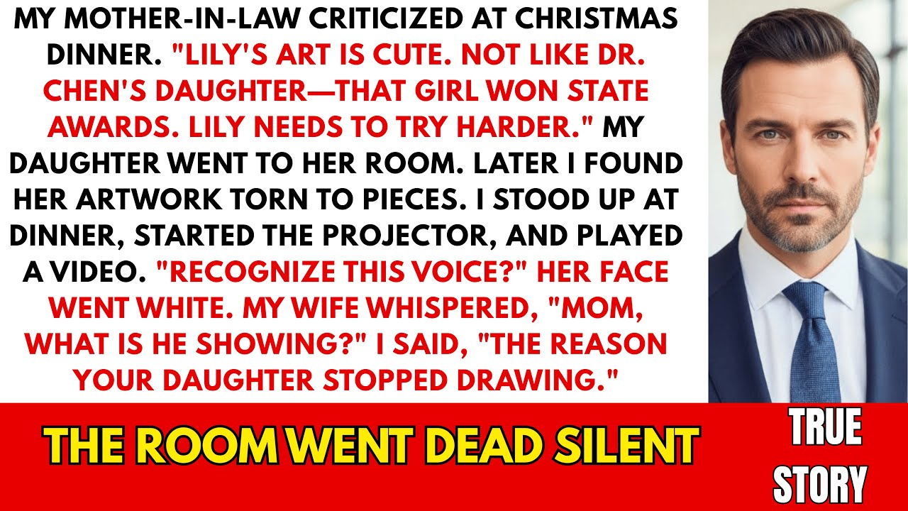 Grandmother Destroyed My Daughter's Art at Christmas. Room Went Silent When I Showed Them THIS.